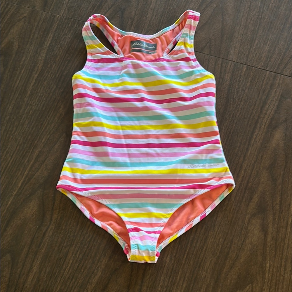 Eddie Bauer Multicolor Striped Swimsuit